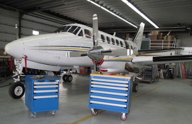 aircraft parts storage rack
